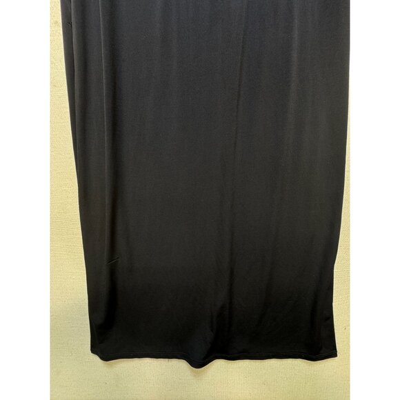 Michael Kors Women's Cocktail Maxi Dress Sleeveless Stretch Size XS Black Solid - Picture 6 of 12